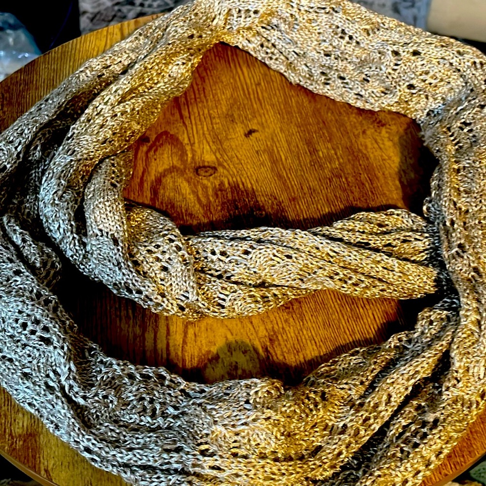 Beige infinity scarf- no tag